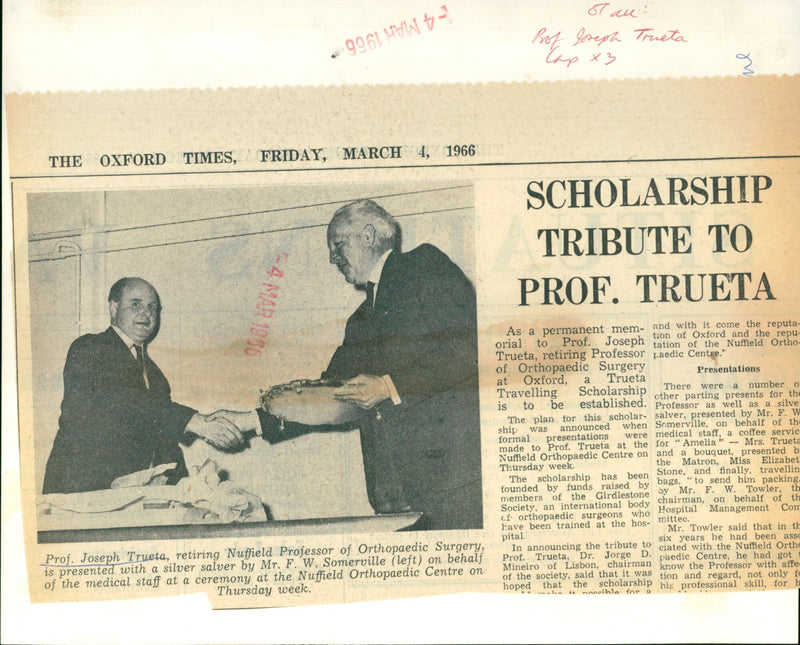 Josep Trueta - Vintage Photograph