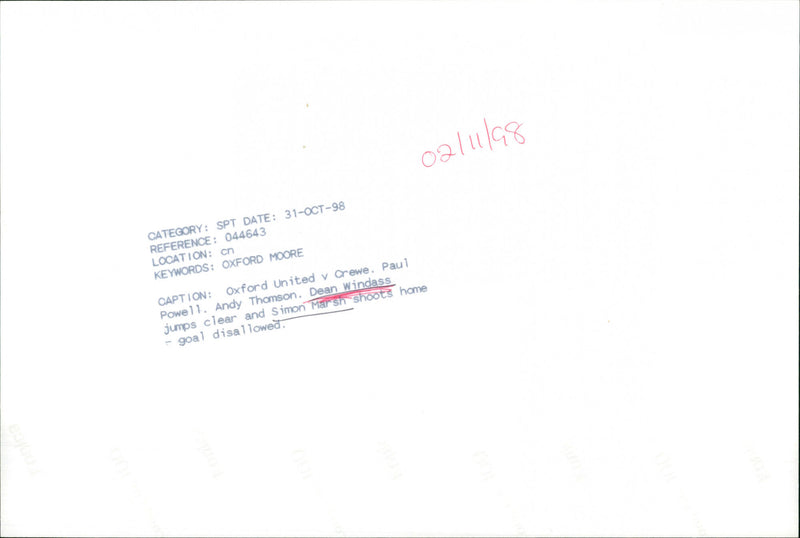 Paul Powell, Andy Thompson, Dean Windass, Simon Marsh - Vintage Photograph