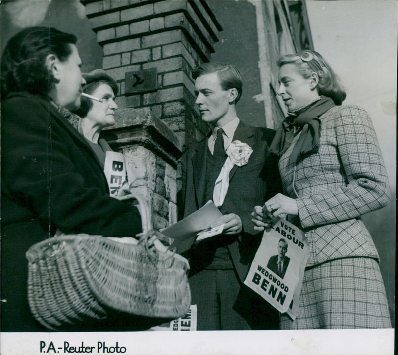 Anthony Wedgwood Benn and Wife, Caroline - Vintage Photograph