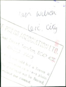 Ian Wilson - Vintage Photograph