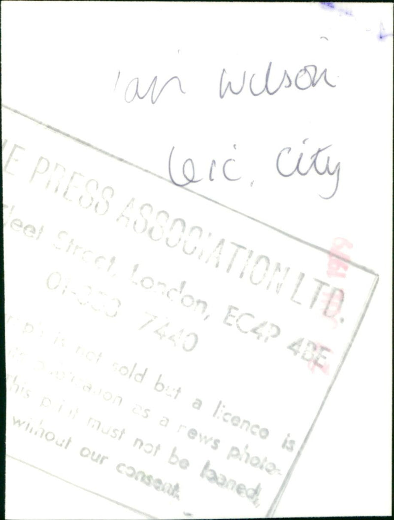 Ian Wilson - Vintage Photograph