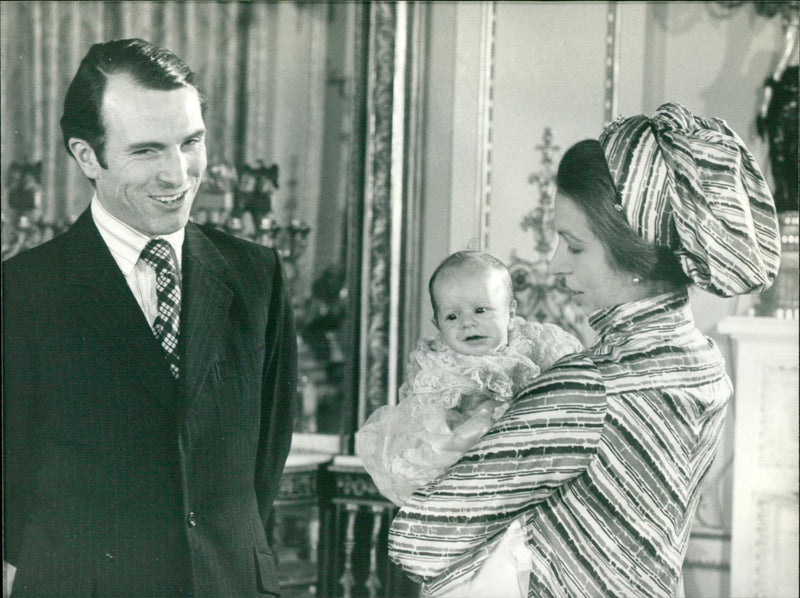 Princess Anne and her baby - Vintage Photograph