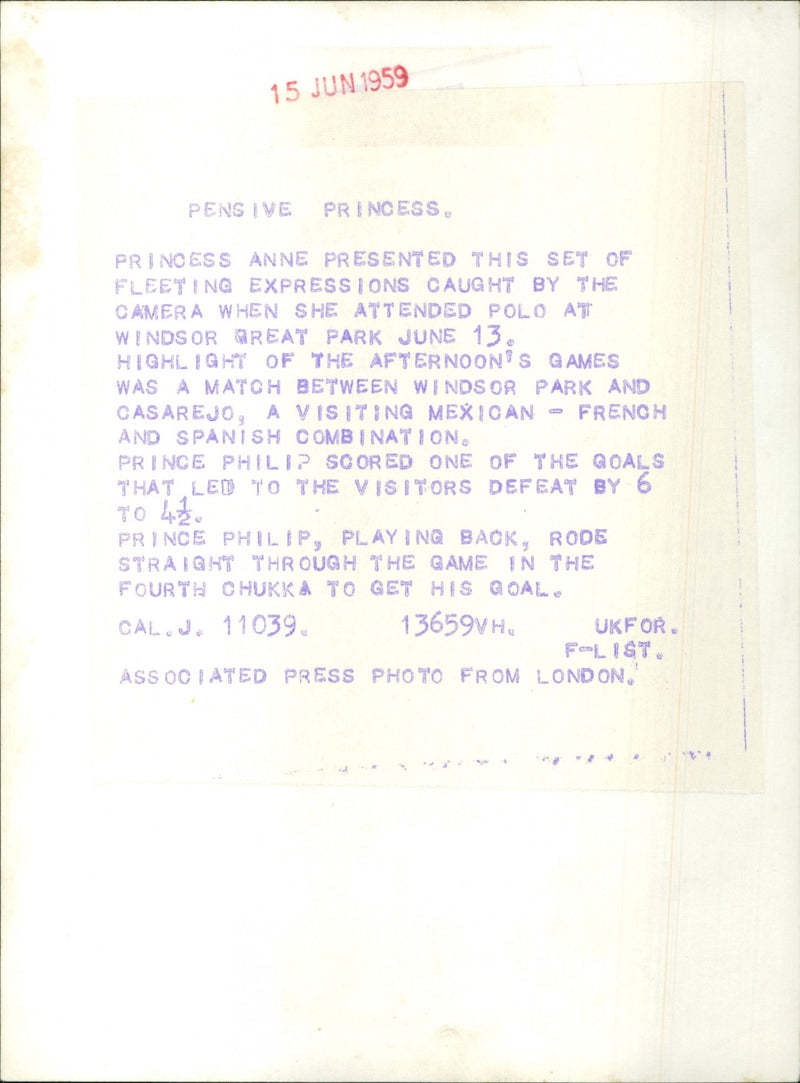 Princess Anne - Vintage Photograph