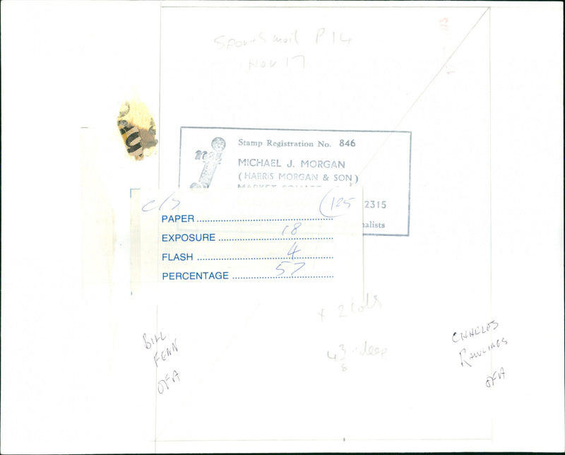 Bill Fenn and Charles Rawlings - Vintage Photograph