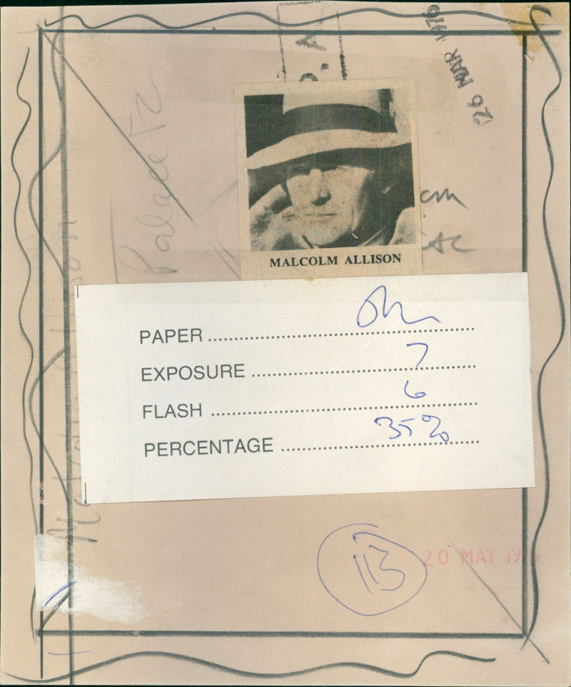 Malcolm Allison - Vintage Photograph
