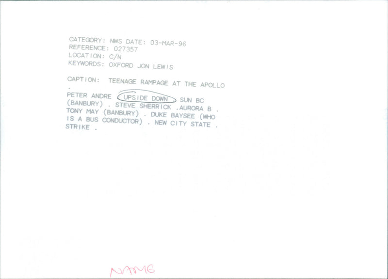 Upside Down - Vintage Photograph