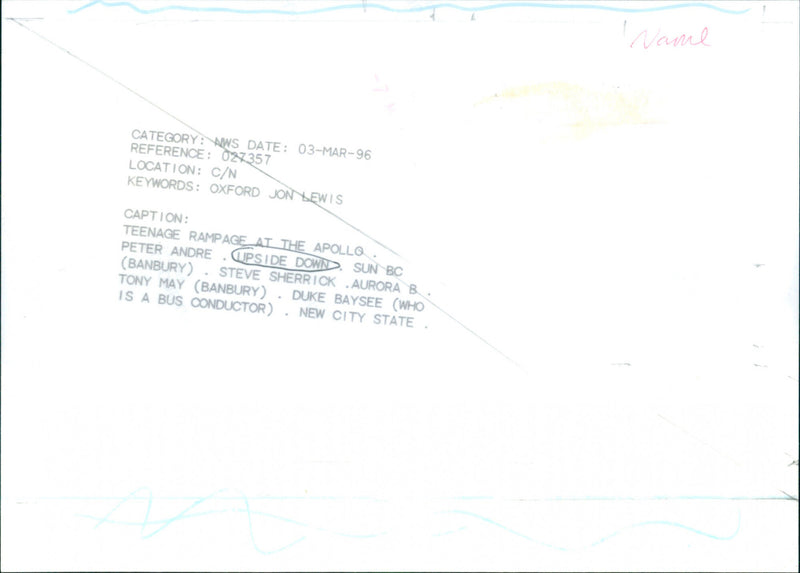 Upside Down - Vintage Photograph