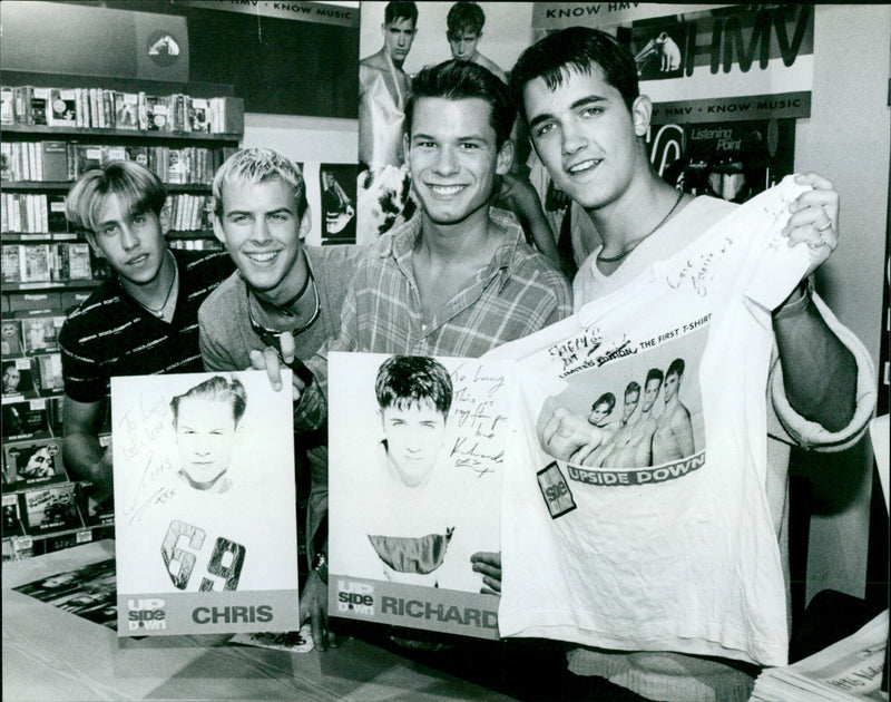 Upside Down at HMV - Vintage Photograph