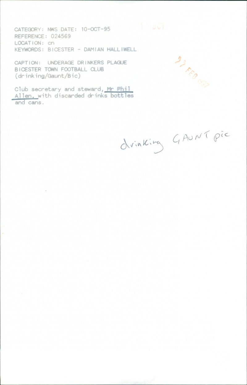 Phil Allen - Vintage Photograph