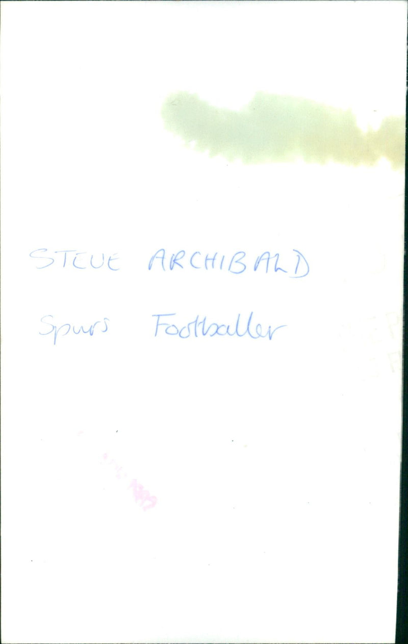Steve Archibald - Vintage Photograph