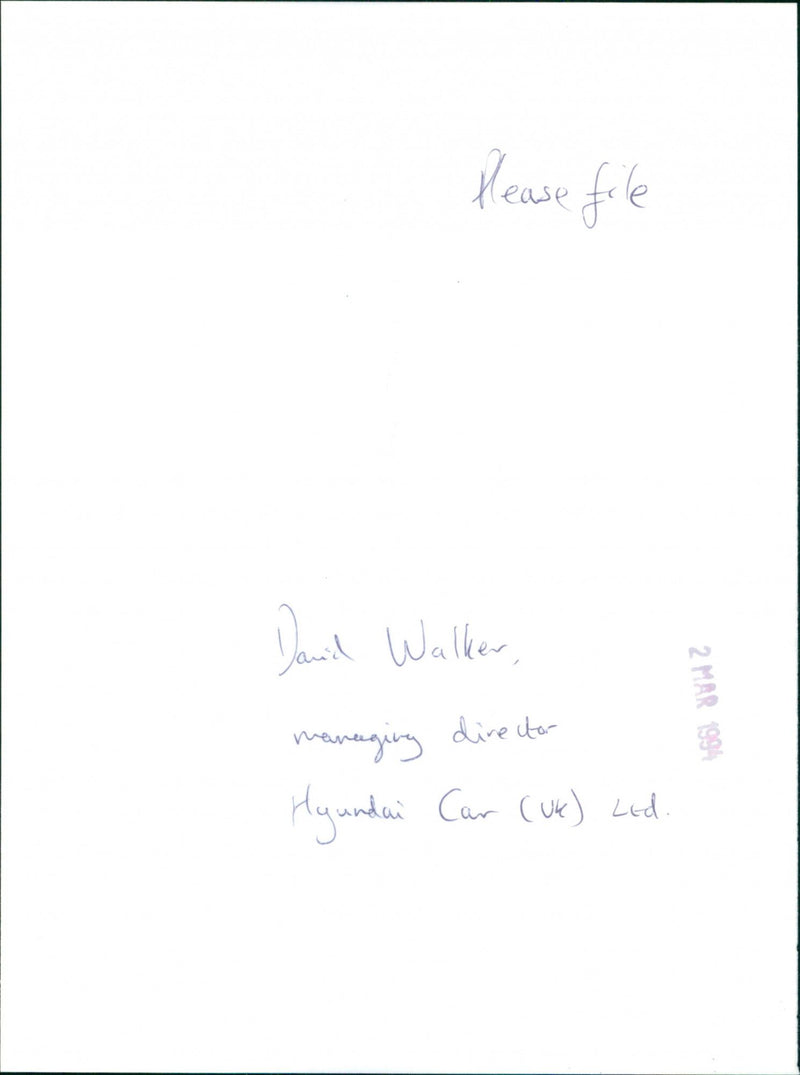 David Walker - Vintage Photograph