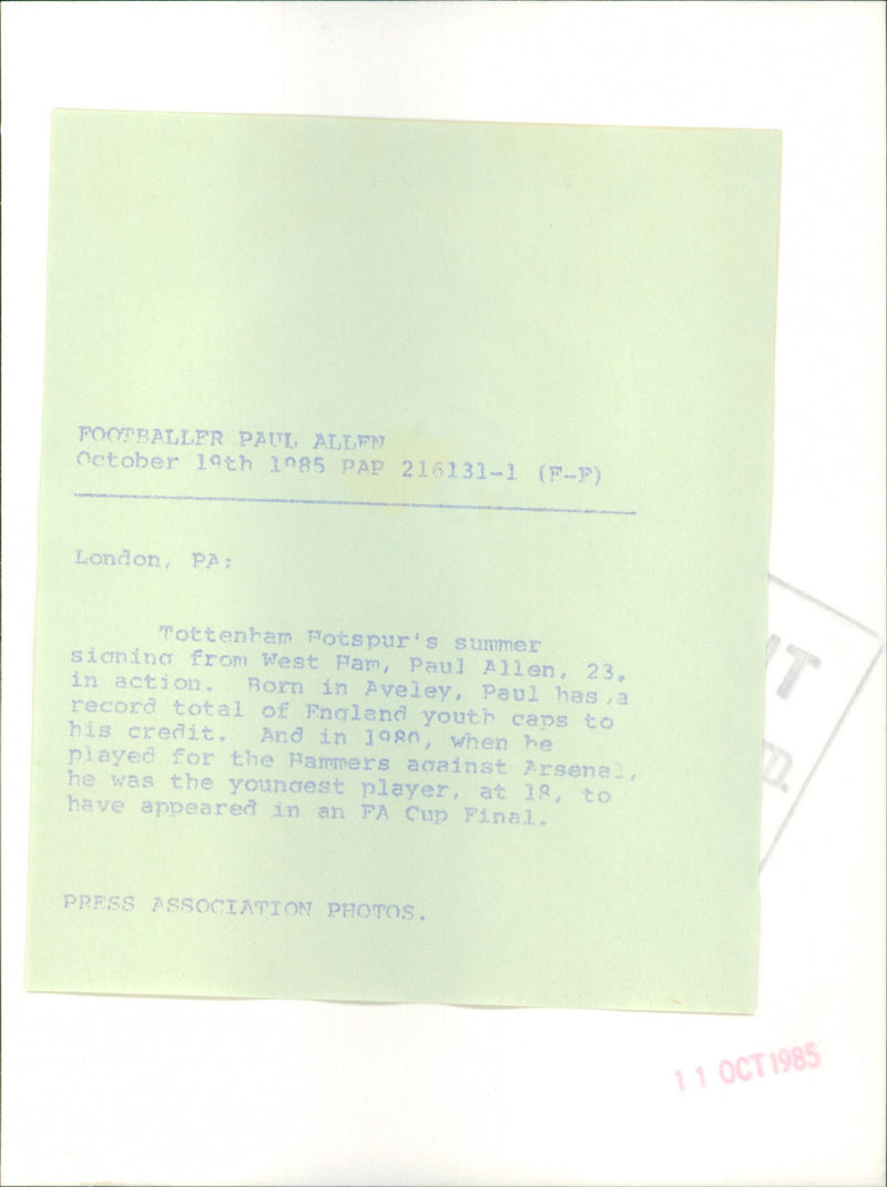 Paul Allen - Vintage Photograph