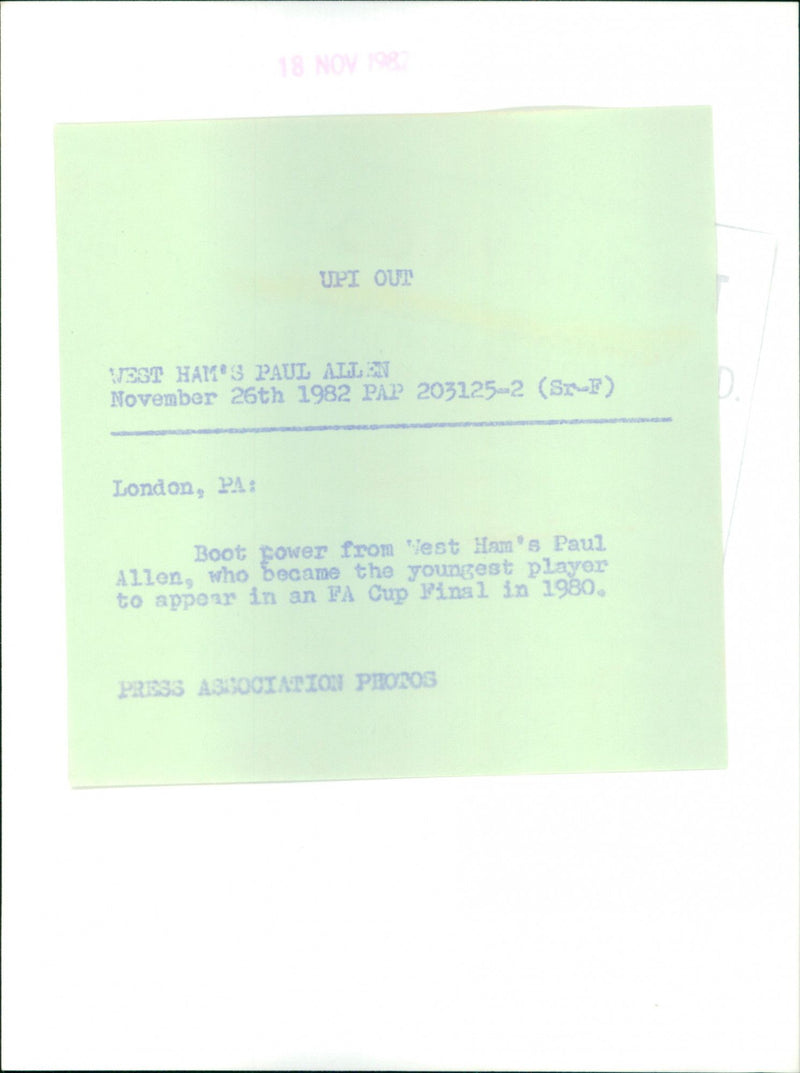 Paul Allen - Vintage Photograph