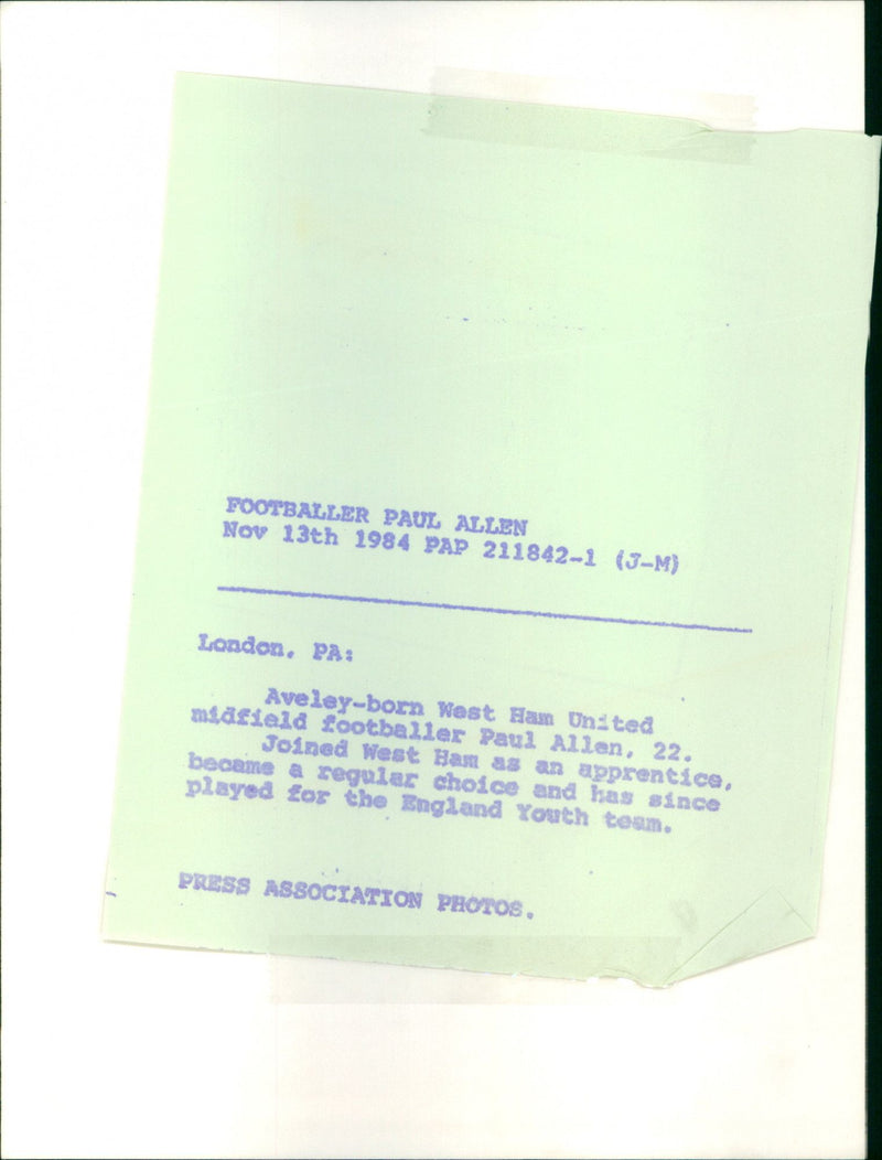 Paul Allen - Vintage Photograph