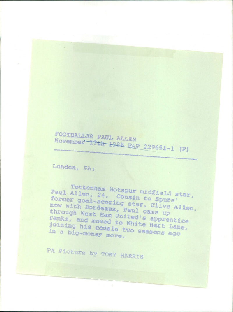 Paul Allen - Vintage Photograph