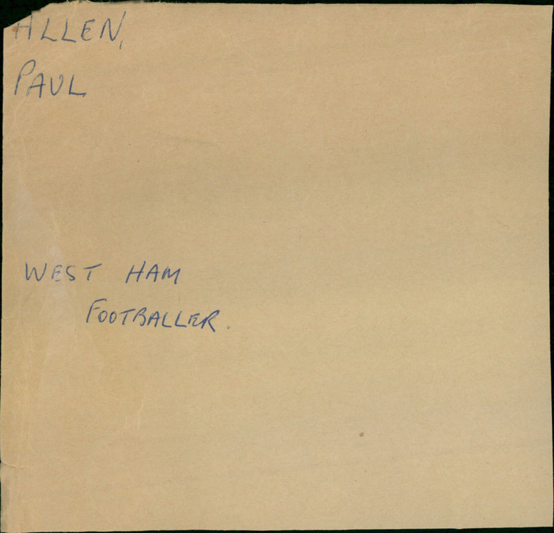 Paul Allen - Vintage Photograph