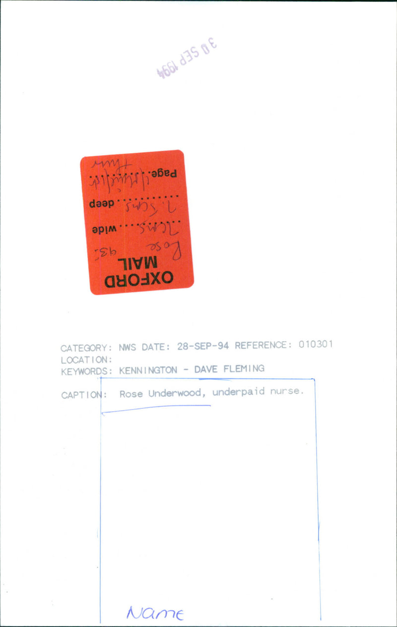 Rose Underwood - Vintage Photograph