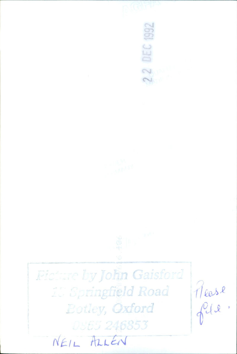 Neil Allen - Vintage Photograph