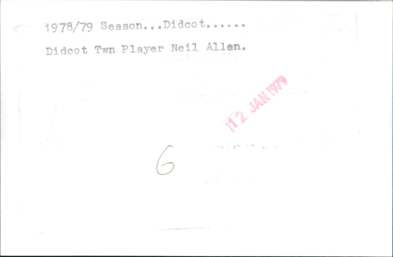 Neil Allen - Vintage Photograph