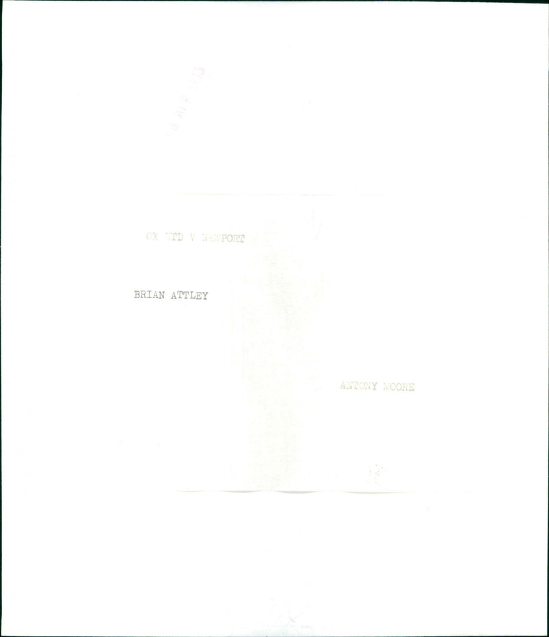 Brian Attley - Vintage Photograph