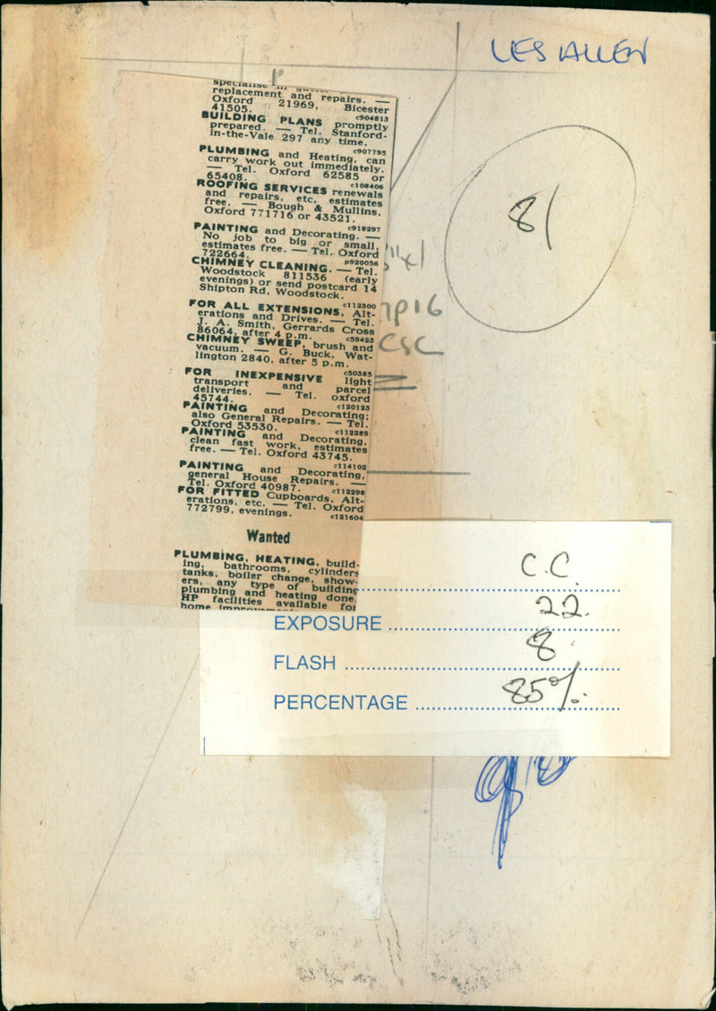 Les Allen - Vintage Photograph