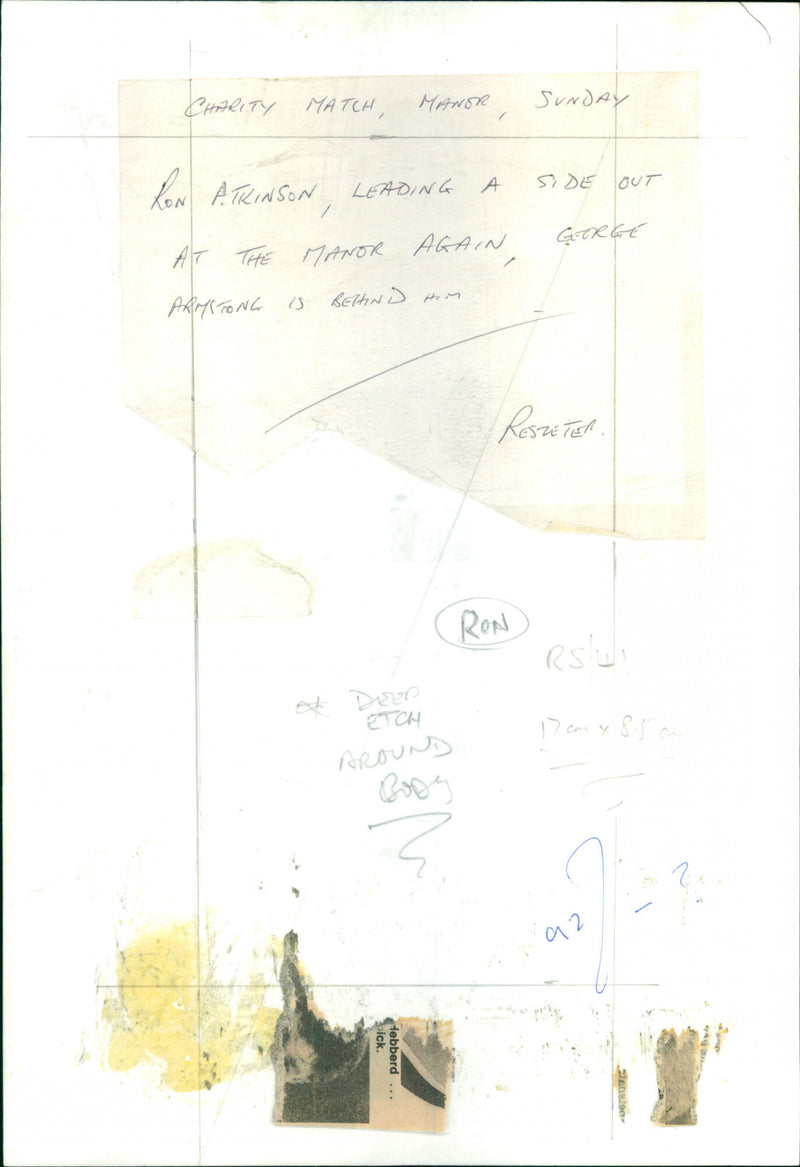 Ron Atkinson - Vintage Photograph