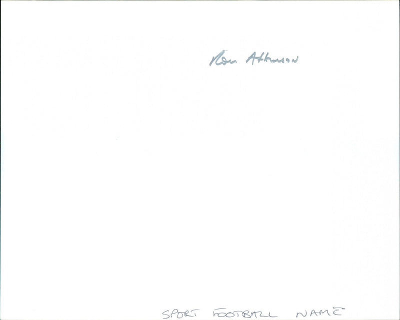 Ron Atkinson - Vintage Photograph