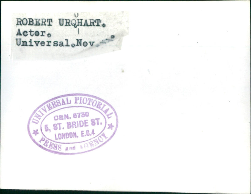 Robert Urquhart - Vintage Photograph