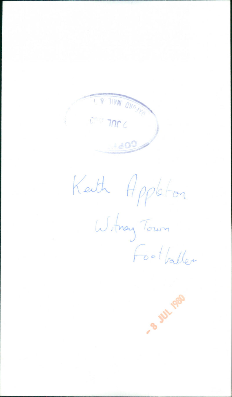 Keith Appleton - Vintage Photograph