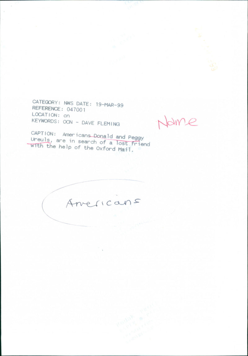 Donald and Peggy Ureuls - Vintage Photograph