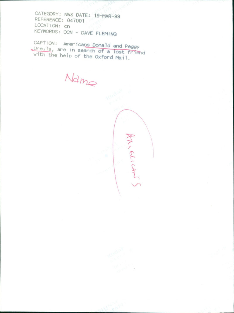 Donald and Peggy Ureuls - Vintage Photograph