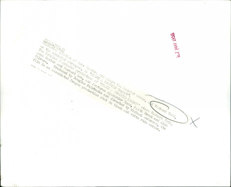 Anne Baxter, Richard Todd - Vintage Photograph