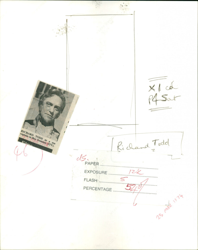 Richard Todd - Vintage Photograph