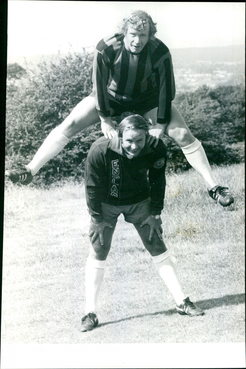 Graham Atkinson with His  Brother Ron - Vintage Photograph