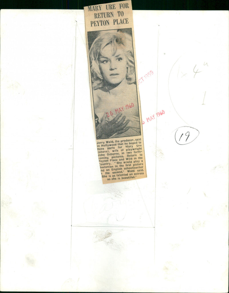 Mary Ure - Vintage Photograph