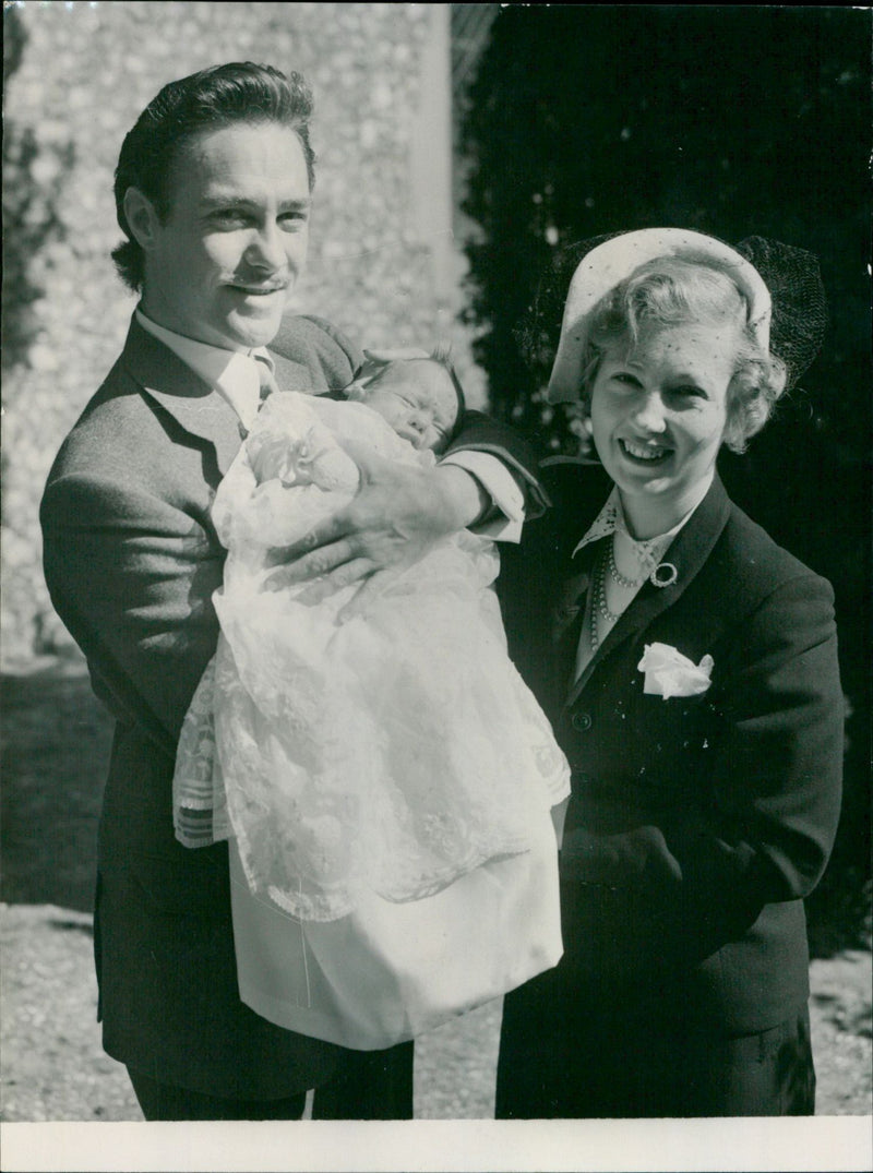 Richard Todd with wife - Vintage Photograph