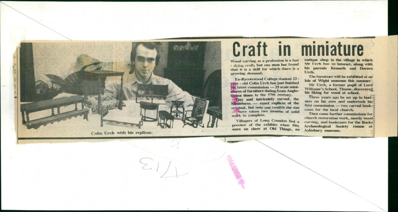 Colin Urch - Vintage Photograph