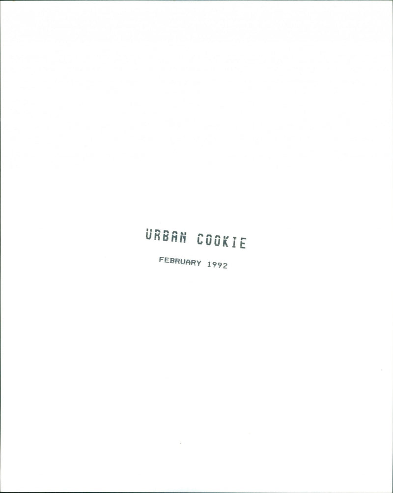 Urban Cookie - Vintage Photograph