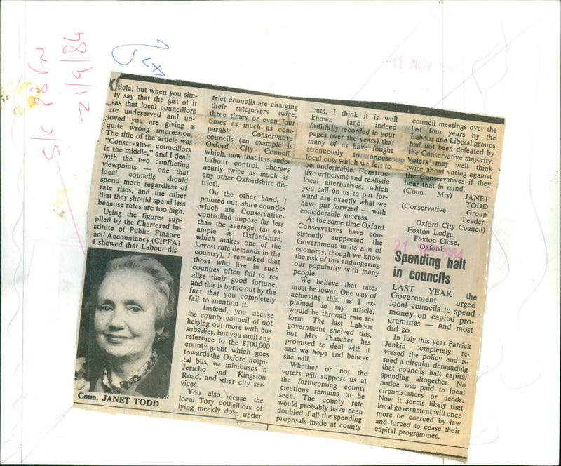 Janet Todd - Vintage Photograph