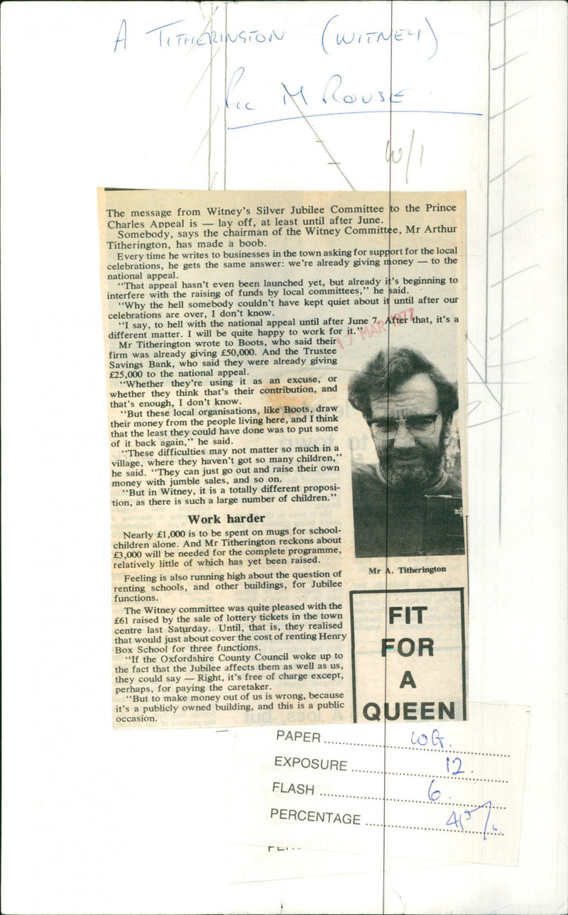 Arthur Titherington - Vintage Photograph