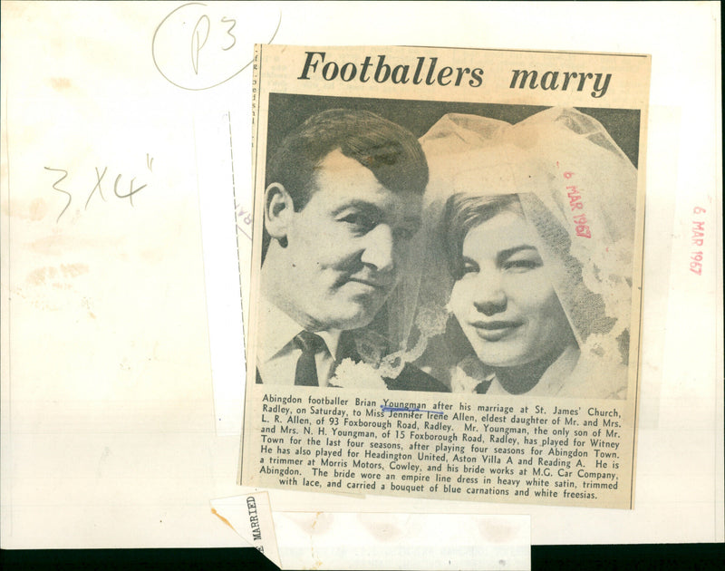 Brian Youngman & Jennifer Irene Youngman - Vintage Photograph