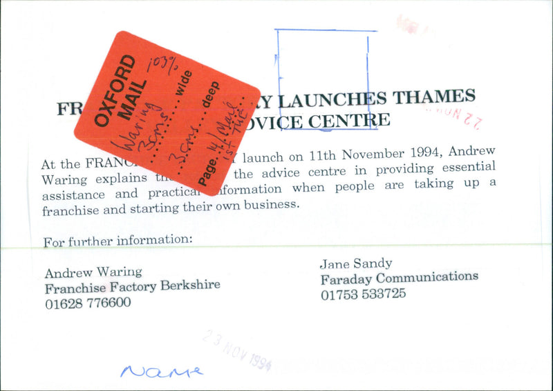 Andrew Waring - Vintage Photograph