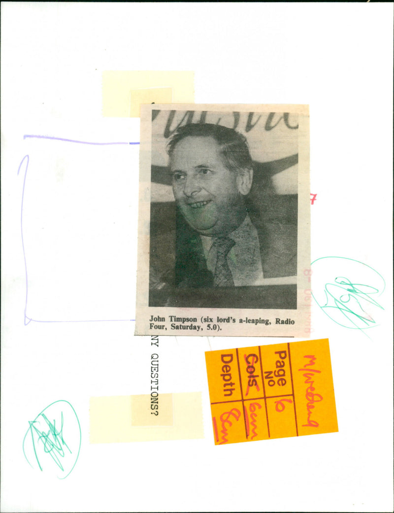 John Timpson - Vintage Photograph