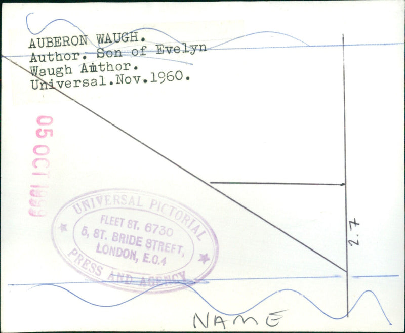 Auberon Waugh - Vintage Photograph