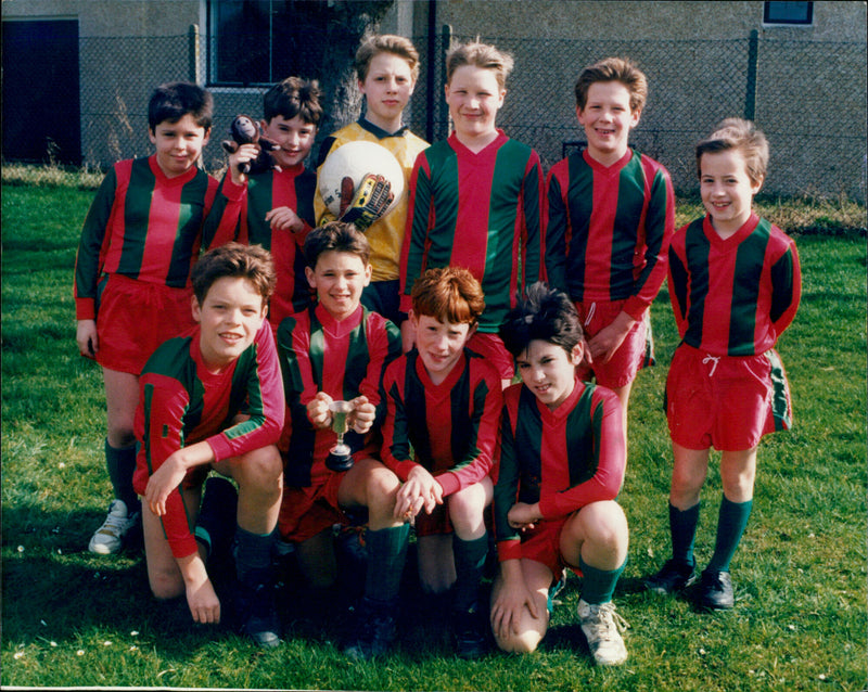 Blewbury School Football Team - Vintage Photograph