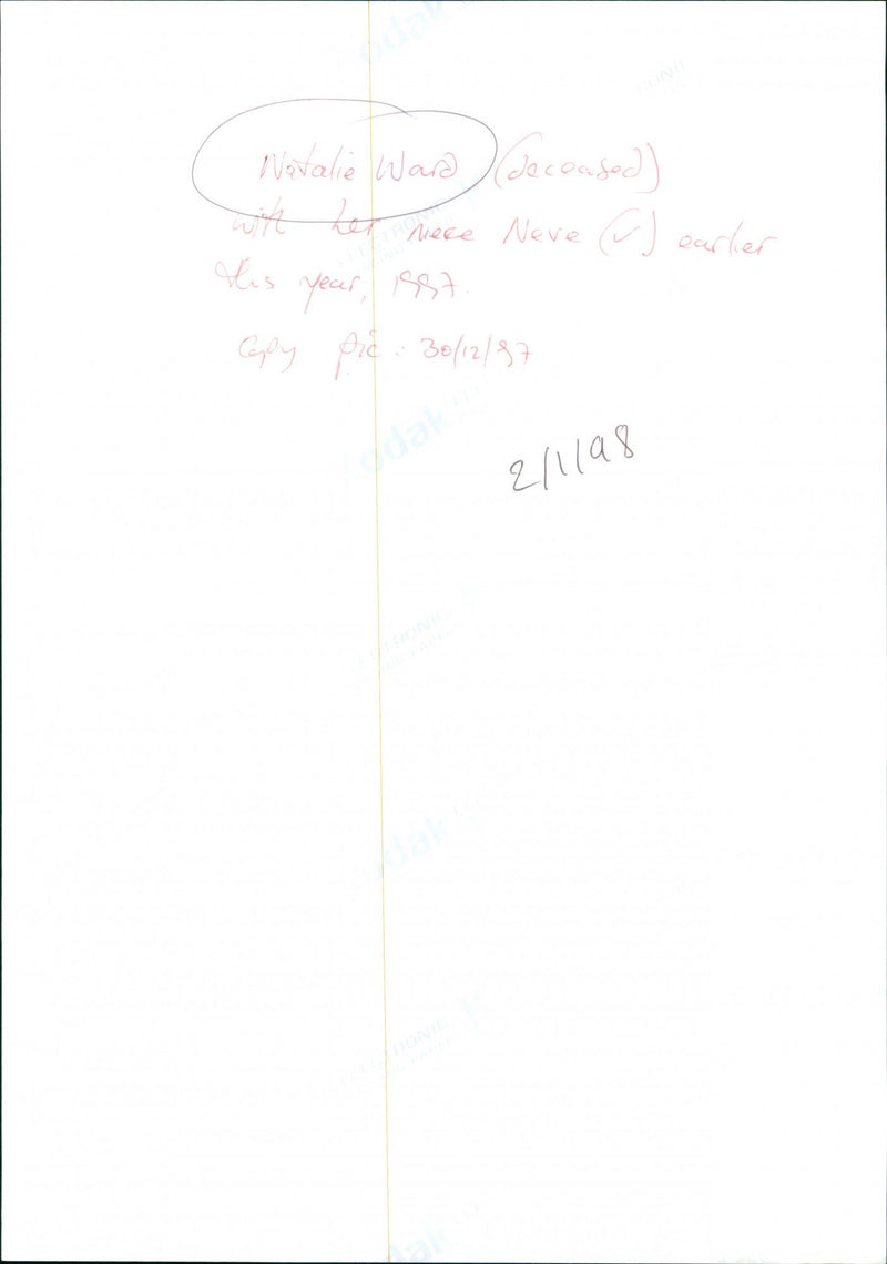 Natalie ward - Vintage Photograph