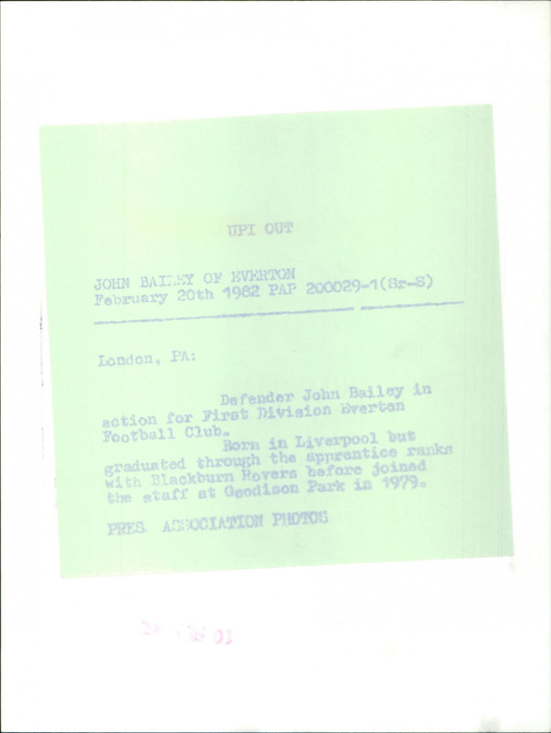 John Bailey - Vintage Photograph