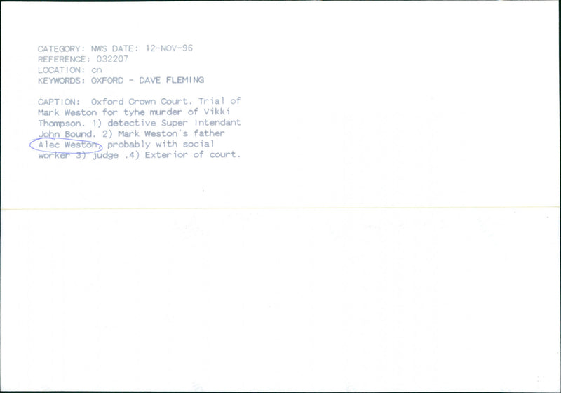 Alec Weston - Vintage Photograph