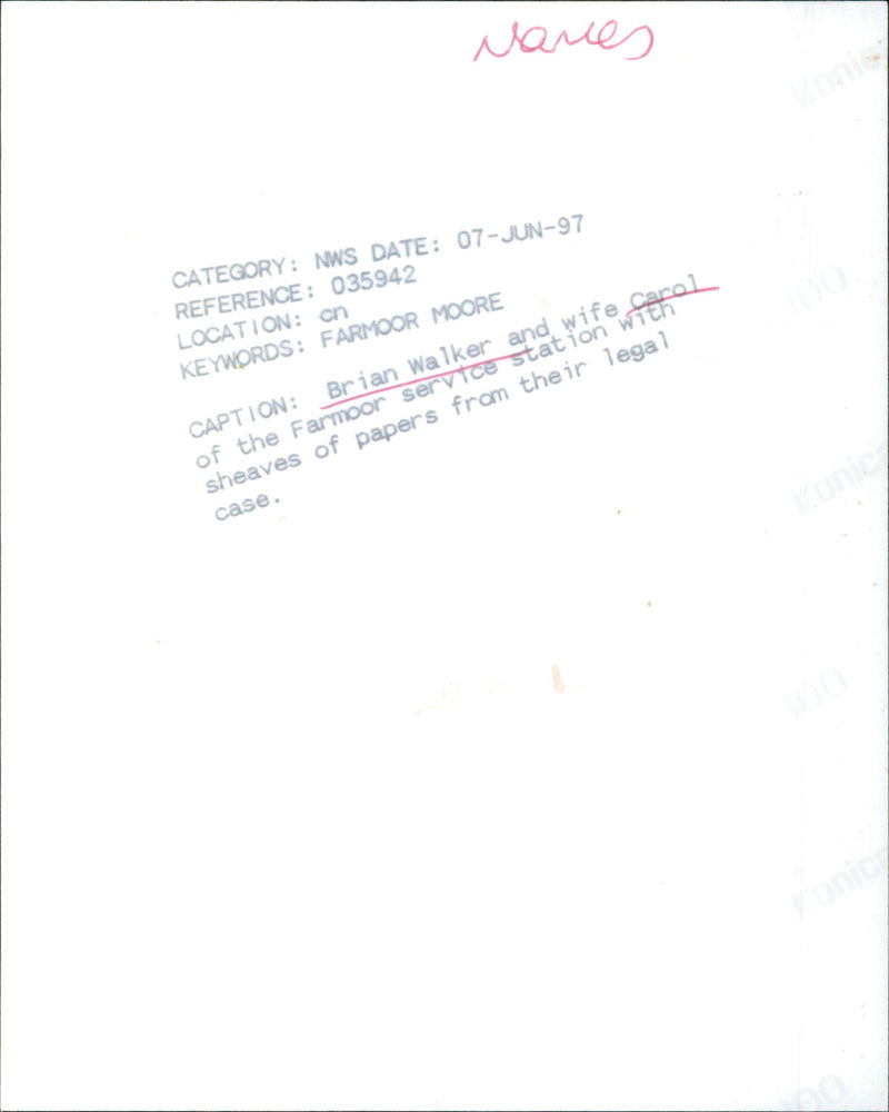 Brian Walker and Wife, Carol - Vintage Photograph