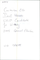 Paul Wesson - Vintage Photograph